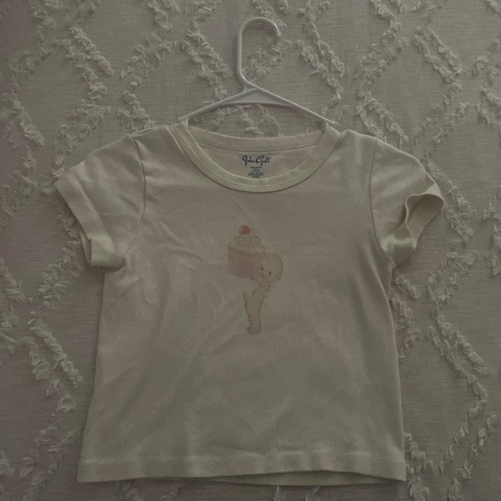 Crop top from brandy with a baby.